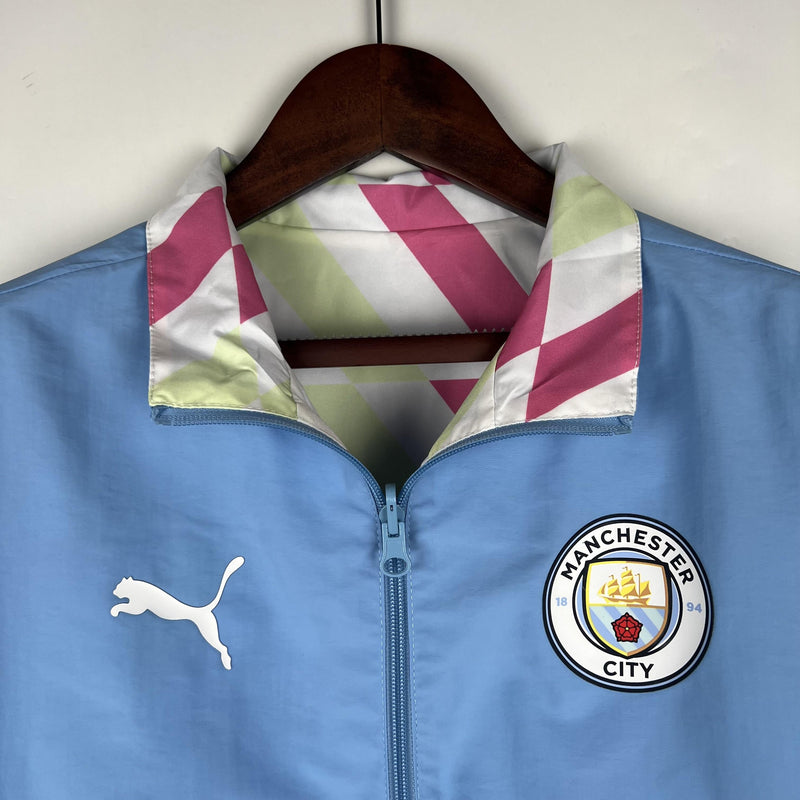 Corta Vento Manchester City Trench Coat Reversible 23/24